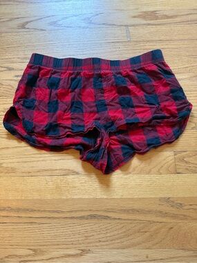 Wondershop Red and Black Plaid Lounge Shorts
